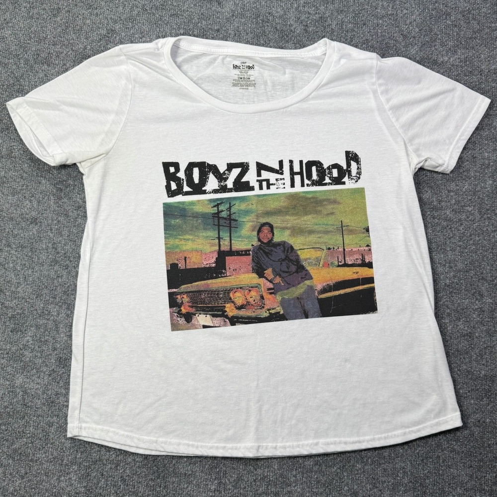 Boyz N The Hood Philcos T Shirt Womens 2XL White Graphic Movie Ice Cube Retro